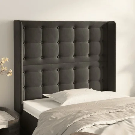 Kopfteil mit dunkelgrauen Samtohren 83x16x118/128 cm von vidaXL, Kopf- und Fußteile - Ref: Foro24-3120045, Preis: 78,31 €, Ra...