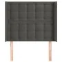 Kopfteil mit dunkelgrauen Samtohren 83x16x118/128 cm von vidaXL, Kopf- und Fußteile - Ref: Foro24-3120045, Preis: 78,31 €, Ra...