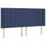 Cabecero con orejas de tela azul 183x16x118/128 cm de vidaXL, Cabeceros y pies de cama - Ref: Foro24-3120034, Precio: 134,94 ...