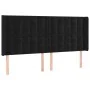 Headboard with black velvet ears 163x16x118/128 cm by vidaXL, Headboards and footboards - Ref: Foro24-3120070, Price: 118,11 ...
