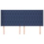 Cabecero con orejas de tela azul 203x16x118/128 cm de vidaXL, Cabeceros y pies de cama - Ref: Foro24-3119944, Precio: 153,15 ...