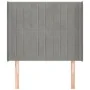 Headboard with light gray velvet ears 93x16x118/128 cm by vidaXL, Headboards and footboards - Ref: Foro24-3119854, Price: 70,...