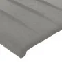 Headboard with light gray velvet ears 203x16x118/128 cm by vidaXL, Headboards and footboards - Ref: Foro24-3119884, Price: 13...