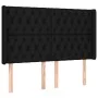 Headboard with black fabric ears 163x16x118/128 cm by vidaXL, Headboards and footboards - Ref: Foro24-3119924, Price: 152,44 ...