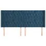 Headboard with dark blue velvet ears 183x16x118/128 cm by vidaXL, Headboards and footboards - Ref: Foro24-3119980, Price: 175...