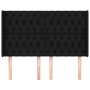 Cabecero con orejas de tela negro 163x16x118/128 cm de vidaXL, Cabeceros y pies de cama - Ref: Foro24-3119924, Precio: 152,33...