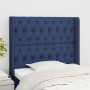 Cabecero con orejas de tela azul 93x16x118/128 cm de vidaXL, Cabeceros y pies de cama - Ref: Foro24-3119904, Precio: 88,04 €,...