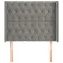Headboard with light gray velvet ears 93x16x118/128 cm by vidaXL, Headboards and footboards - Ref: Foro24-3119952, Price: 84,...