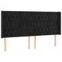 Headboard with black velvet ears 203x16x118/128 cm by vidaXL, Headboards and footboards - Ref: Foro24-3119984, Price: 161,96 ...