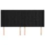 Headboard with black velvet ears 203x16x118/128 cm by vidaXL, Headboards and footboards - Ref: Foro24-3120082, Price: 129,07 ...