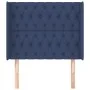 Kopfteil mit blauen Stoffohren 103x16x118/128 cm von vidaXL, Kopf- und Fußteile - Ref: Foro24-3119912, Preis: 84,06 €, Rabatt: %
