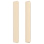 Cabecero con orejas de tela color crema 203x16x118/128 cm de vidaXL, Cabeceros y pies de cama - Ref: Foro24-3119943, Precio: ...