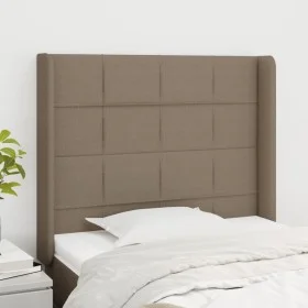 Kopfteil mit Ohren aus taupegrauem Stoff 83x16x118/128 cm von vidaXL, Kopf- und Fußteile - Ref: Foro24-3119558, Preis: 77,51 ...