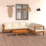 Conjunto de jardín 7 piezas con cojines 100x60 cm madera de acacia en Conjuntos de jardín | Comprar online en Foru.es