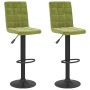 Taburetes de cocina 2 uds terciopelo verde claro en Taburetes de cocina | Comprar online en Foru.es