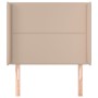 Cabecero con orejas cuero sintético capuchino 103x16x118/128 cm de vidaXL, Cabeceros y pies de cama - Ref: Foro24-3119529, Pr...