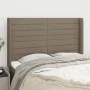 Headboard with ears in taupe gray fabric 147x16x118/128 cm by vidaXL, Headboards and footboards - Ref: Foro24-3119722, Price:...