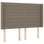 Headboard with ears in taupe gray fabric 147x16x118/128 cm by vidaXL, Headboards and footboards - Ref: Foro24-3119722, Price:...