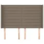 Headboard with ears in taupe gray fabric 147x16x118/128 cm by vidaXL, Headboards and footboards - Ref: Foro24-3119722, Price:...
