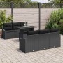 Conjunto de sofá de jardín 7 pcs Negro ratán sintético en Sofás de exterior | Comprar online en Foru.es