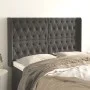 Headboard with dark gray velvet ears 147x16x118/128 cm by vidaXL, Headboards and footboards - Ref: Foro24-3119965, Price: 142...