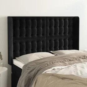 Headboard with black velvet ears 147x16x118/128 cm by vidaXL, Headboards and footboards - Ref: Foro24-3120064, Price: 154,60 ...