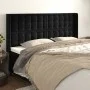 Kopfteil mit Ohren aus schwarzem Samt, 183 x 16 x 118/128 cm von vidaXL, Kopf- und Fußteile - Ref: Foro24-3120076, Preis: 150...