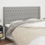 Kopfteil mit hellgrauen Stoffohren 183x16x118/128 cm von vidaXL, Kopf- und Fußteile - Ref: Foro24-3119930, Preis: 121,50 €, R...