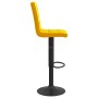 Taburetes de cocina 2 unidades terciopelo amarillo mostaza en Taburetes de cocina | Comprar online en Foru.es