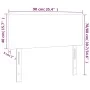Dunkelgraues Samtkopfteil mit LED 90x5x78/88 cm von vidaXL, Kopf- und Fußteile - Ref: Foro24-3121369, Preis: 46,29 €, Rabatt: %