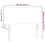Kopfteil aus cremefarbenem Stoff mit LED 90x5x78/88 cm von vidaXL, Kopf- und Fußteile - Ref: Foro24-3121319, Preis: 53,68 €, ...