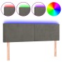 Cabecero con LED de terciopelo gris oscuro 144x5x78/88 cm de vidaXL, Cabeceros y pies de cama - Ref: Foro24-3121381, Precio: ...