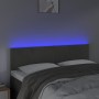 Cabecero con LED de terciopelo gris oscuro 144x5x78/88 cm de vidaXL, Cabeceros y pies de cama - Ref: Foro24-3121381, Precio: ...