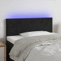 Cabecero con LED de terciopelo negro 80x5x78/88 cm de vidaXL, Cabeceros y pies de cama - Ref: Foro24-3121364, Precio: 38,57 €...