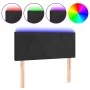 Cabecero con LED de terciopelo negro 80x5x78/88 cm de vidaXL, Cabeceros y pies de cama - Ref: Foro24-3121364, Precio: 41,27 €...