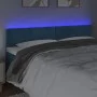 LED-Kopfteil aus dunkelblauem Samt, 200 x 5 x 78/88 cm von vidaXL, Kopf- und Fußteile - Ref: Foro24-3121402, Preis: 69,80 €, ...