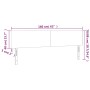 Cabecero con LED de tela gris oscuro 160x5x78/88 cm de vidaXL, Cabeceros y pies de cama - Ref: Foro24-3121339, Precio: 67,42 ...