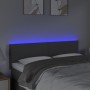 Cabecero con LED de tela gris oscuro 144x5x78/88 cm de vidaXL, Cabeceros y pies de cama - Ref: Foro24-3121331, Precio: 65,82 ...