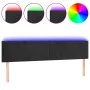 Cabecero con LED de terciopelo negro 180x5x78/88 cm de vidaXL, Cabeceros y pies de cama - Ref: Foro24-3121394, Precio: 69,22 ...