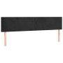 Cabecero con LED de terciopelo negro 180x5x78/88 cm de vidaXL, Cabeceros y pies de cama - Ref: Foro24-3121394, Precio: 70,82 ...