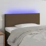 Cabecero con LED de tela marrón oscuro 80x5x78/88 cm de vidaXL, Cabeceros y pies de cama - Ref: Foro24-3121309, Precio: 41,03...