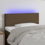 Cabecero con LED de tela marrón oscuro 80x5x78/88 cm de vidaXL, Cabeceros y pies de cama - Ref: Foro24-3121309, Precio: 38,38...