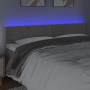 Cabecero con LED de terciopelo gris claro 160x5x78/88 cm de vidaXL, Cabeceros y pies de cama - Ref: Foro24-3121386, Precio: 5...