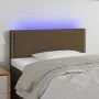 Headboard with LED in dark brown fabric 80x5x78/88 cm by vidaXL, Headboards and footboards - Ref: Foro24-3121449, Price: 37,5...