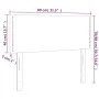 Kopfteil mit LED aus dunkelbraunem Stoff 80x5x78/88 cm von vidaXL, Kopf- und Fußteile - Ref: Foro24-3121449, Preis: 37,57 €, ...