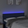 Cabecero con LED de tela azul 144x5x78/88 cm de vidaXL, Cabeceros y pies de cama - Ref: Foro24-3121336, Precio: 62,01 €, Desc...