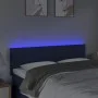 Cabecero con LED de tela azul 144x5x78/88 cm de vidaXL, Cabeceros y pies de cama - Ref: Foro24-3121336, Precio: 60,48 €, Desc...