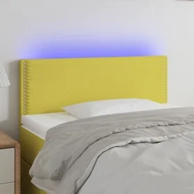 Cabecero con LED de tela verde 100x5x78/88 cm de vidaXL, Cabeceros y pies de cama - Ref: Foro24-3121469, Precio: 39,75 €, Des...