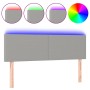 Cabecero con LED de tela gris claro 144x5x78/88 cm de vidaXL, Cabeceros y pies de cama - Ref: Foro24-3121330, Precio: 61,56 €...