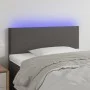 Cabecero con LED cuero sintético gris 80x5x78/88 cm de vidaXL, Cabeceros y pies de cama - Ref: Foro24-3121408, Precio: 51,95 ...